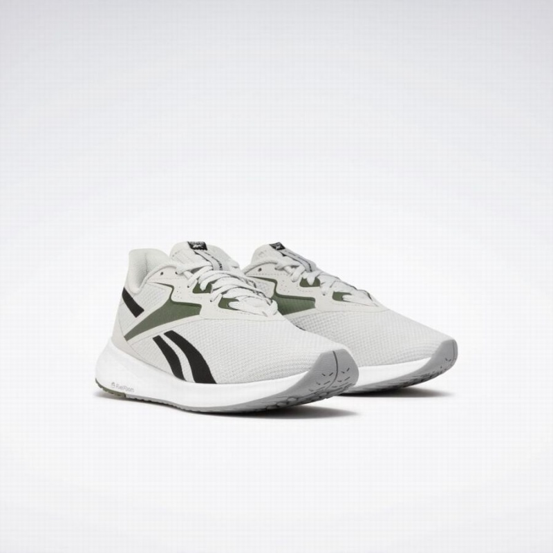 Reebok Energen Run 3 Men's Running Shoes White Green Black | DNK9387EM