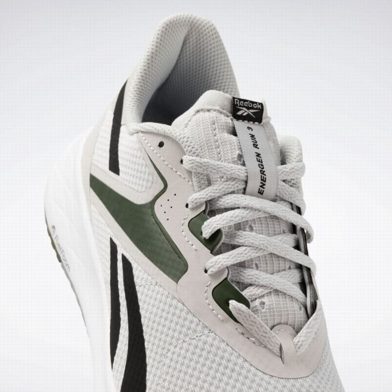 Reebok Energen Run 3 Men's Running Shoes White Green Black | DNK9387EM