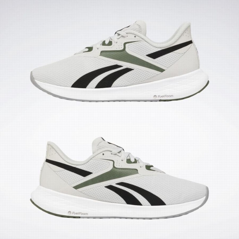 Reebok Energen Run 3 Men's Running Shoes White Green Black | DNK9387EM