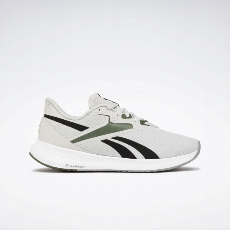 Reebok Energen Run 3 Men\'s Running Shoes White Green Black | DNK9387EM