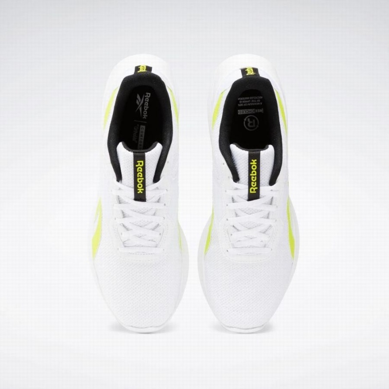 Reebok Energen Tech Men's Running Shoes White Black Light Green | PDX2852YP