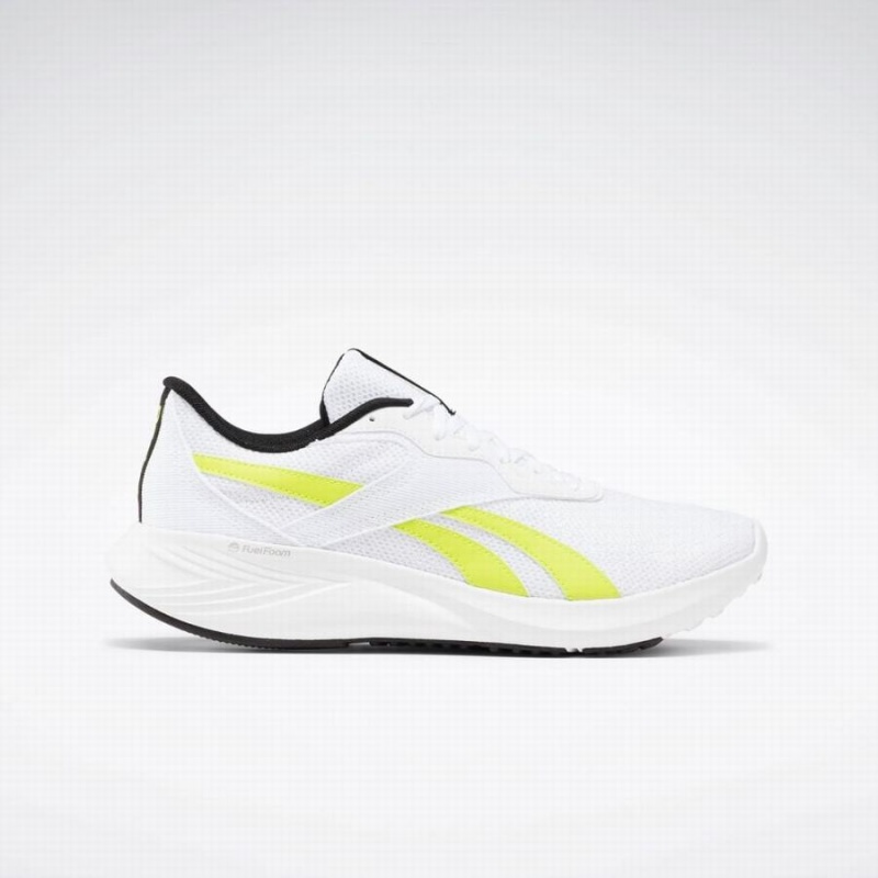 Reebok Energen Tech Men\'s Running Shoes White Black Light Green | PDX2852YP