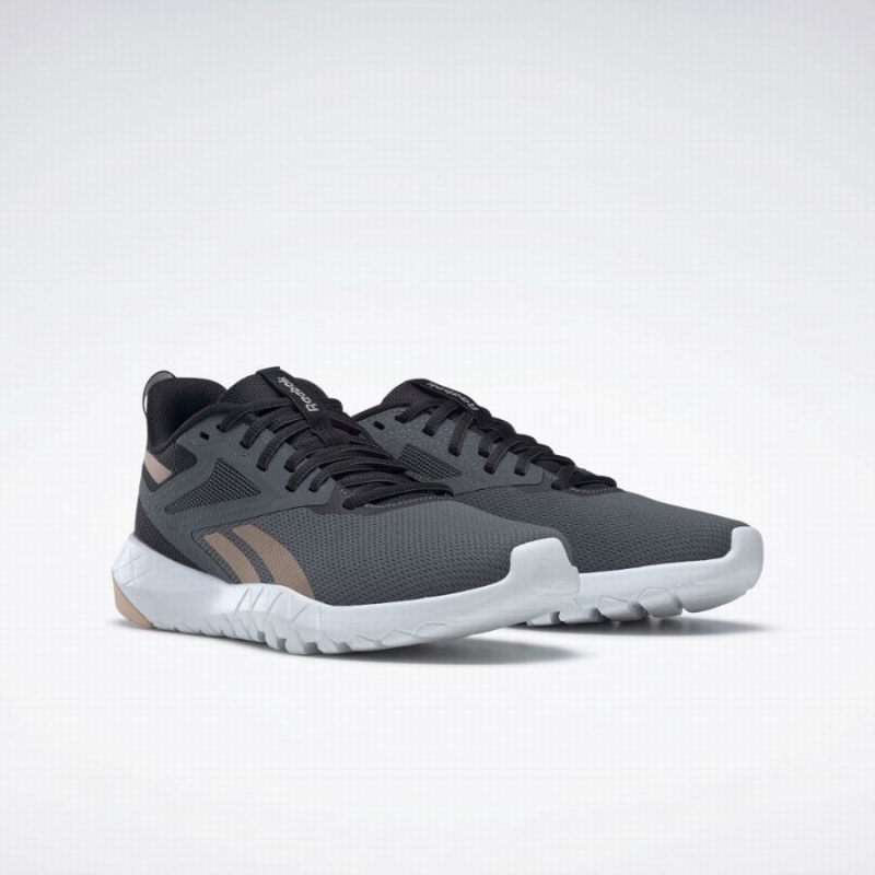 Reebok Flexagon Force 4 Women's Training Shoes Black Grey Gold | TRT4292KG
