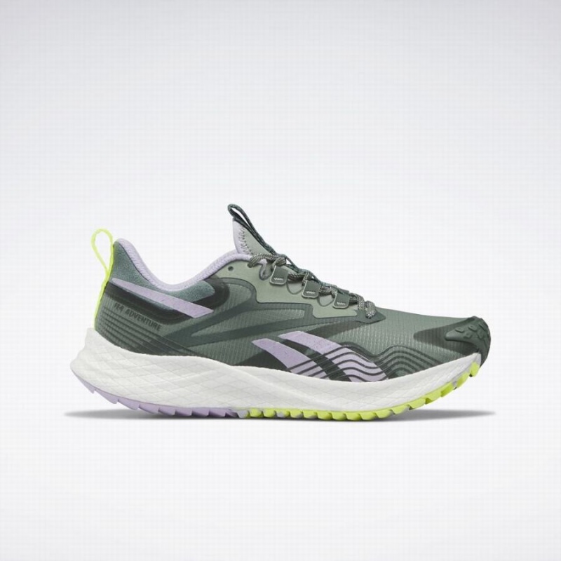 Reebok Floatride Energy 4 Adventure Women\'s Walking Shoes Green Purple | JDH3419QD