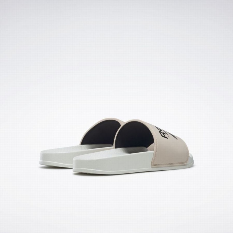 Reebok Fulgere Men's Slides Beige Black | VHY3576QJ