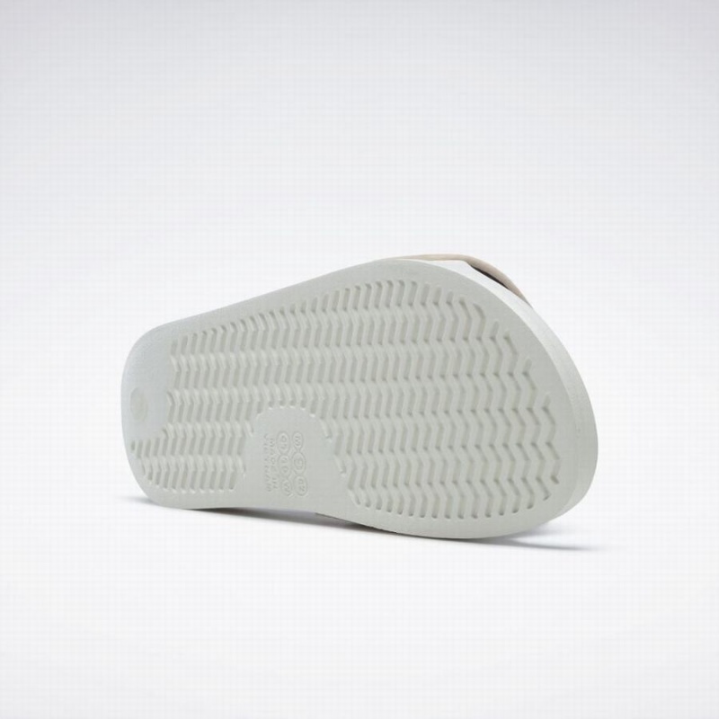 Reebok Fulgere Men's Slides Beige Black | VHY3576QJ