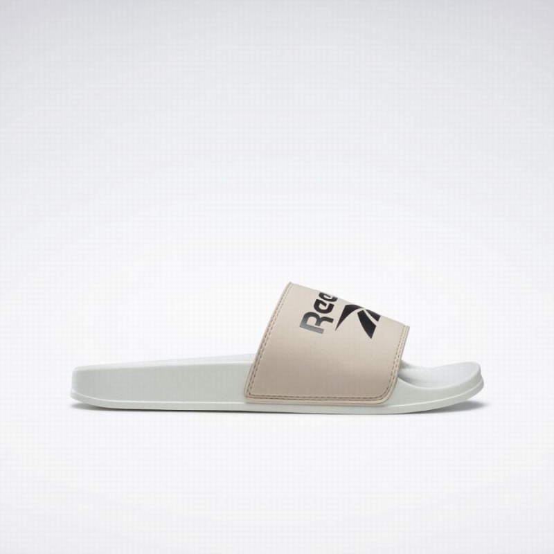 Reebok Fulgere Men\'s Slides Beige Black | VHY3576QJ