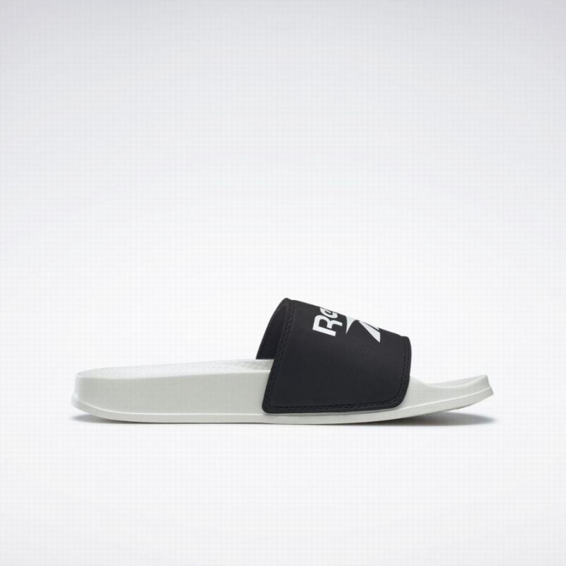 Reebok Fulgere Women's Slides Black White | BYI363DH