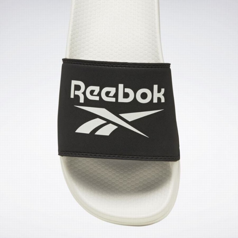 Reebok Fulgere Women's Slides Black White | BYI363DH