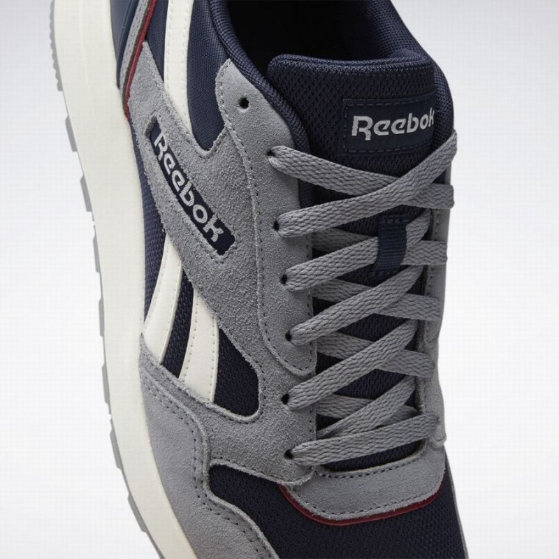 Reebok Gl 1000 Men's Lifestyle Shoes Grey Navy Burgundy | WFH976HR