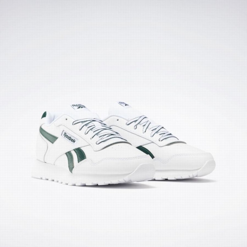 Reebok Glide Men's Lifestyle Shoes White Green | ZKP1256JT