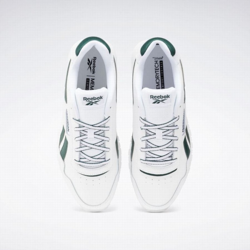 Reebok Glide Men's Lifestyle Shoes White Green | ZKP1256JT