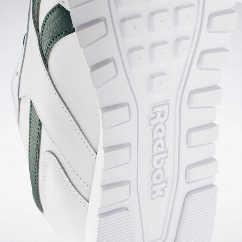 Reebok Glide Men's Lifestyle Shoes White Green | ZKP1256JT