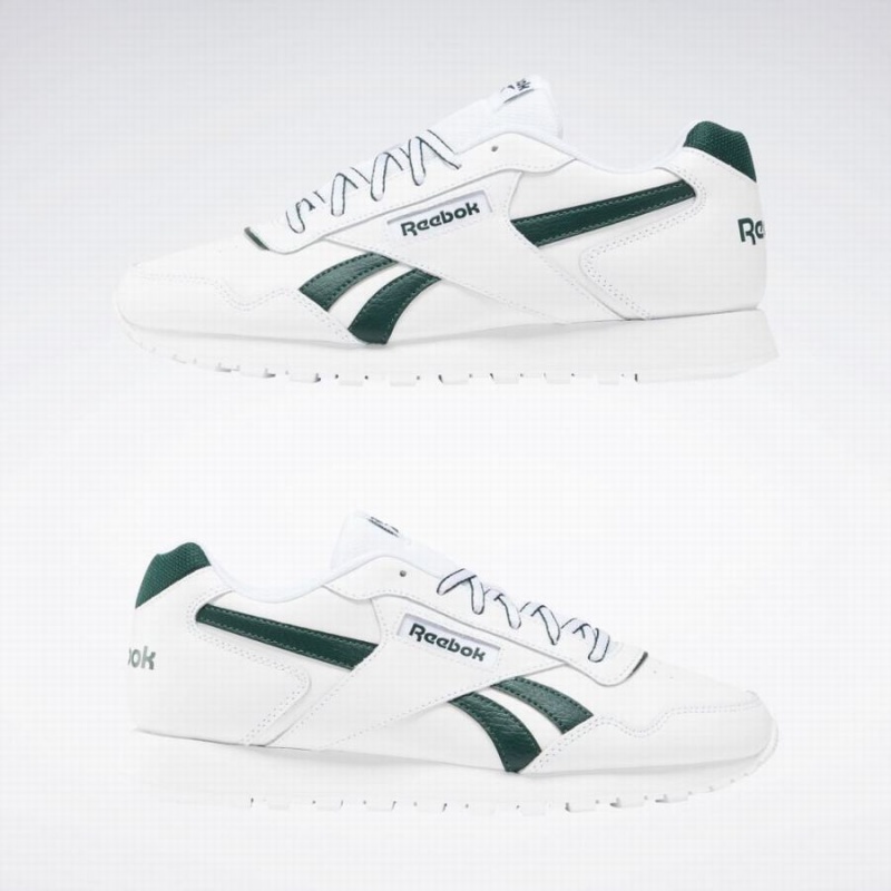 Reebok Glide Men's Lifestyle Shoes White Green | ZKP1256JT