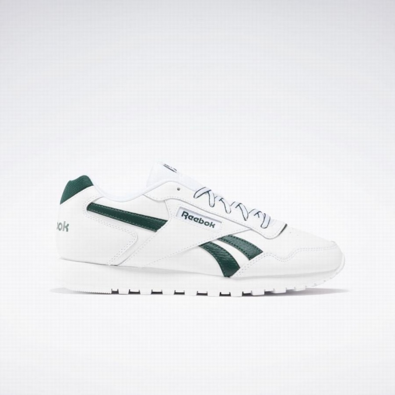 Reebok Glide Men\'s Lifestyle Shoes White Green | ZKP1256JT