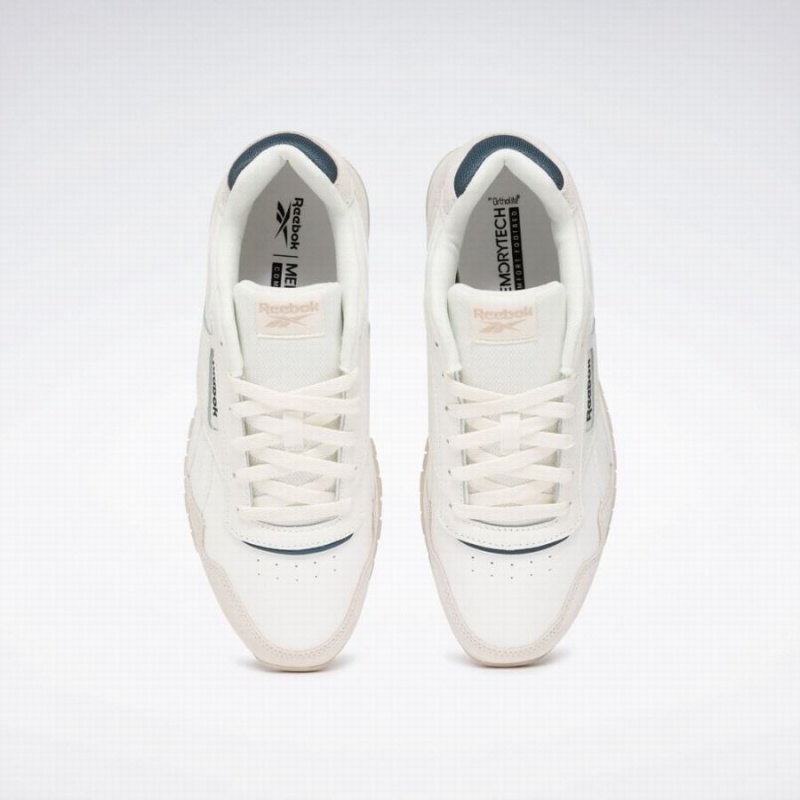 Reebok Glide Men's Lifestyle Shoes White Blue | XAK1788PD