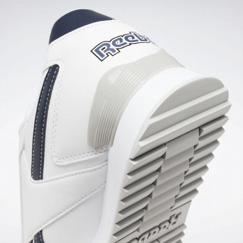 Reebok Glide Ripple Clip Men's Lifestyle Shoes White Grey Navy | EJZ3244PT