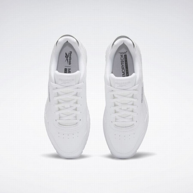 Reebok Glide Ripple Clip Women's Lifestyle Shoes White Silver Metal | MDE5960NE