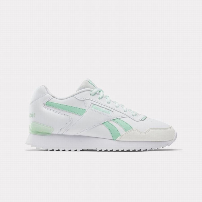 Reebok Glide Ripple Clip Women\'s Lifestyle Shoes White Green Mint Grey | RBG8720IC