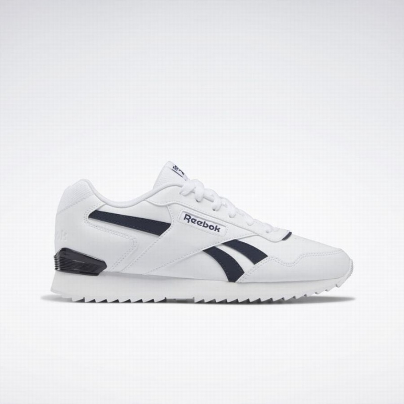 Reebok Glide Ripple Clip Women\'s Lifestyle Shoes White Navy | TFF386QH