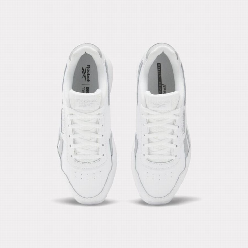 Reebok Glide Ripple Double Women's Lifestyle Shoes White Silver Metal | REP4727GJ