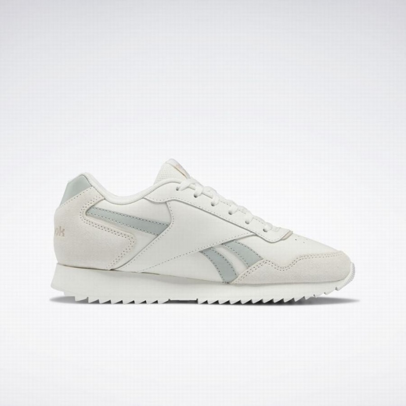 Reebok Glide Ripple Women's Lifestyle Shoes White Grey Green | NMZ20100TZ