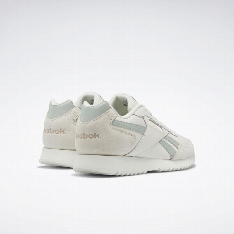 Reebok Glide Ripple Women's Lifestyle Shoes White Grey Green | NMZ20100TZ