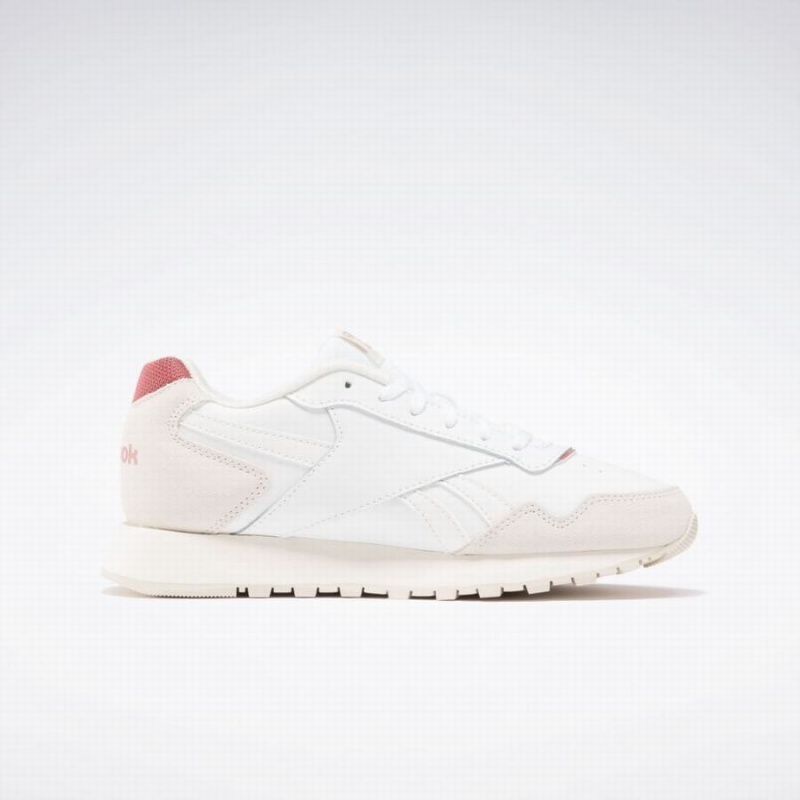 Reebok Glide Women's Lifestyle Shoes White Pink | OCJ6210MX