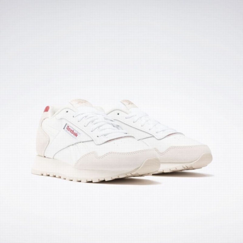 Reebok Glide Women's Lifestyle Shoes White Pink | OCJ6210MX