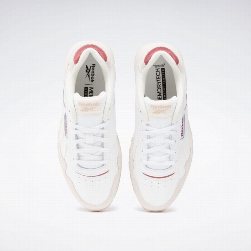 Reebok Glide Women's Lifestyle Shoes White Pink | OCJ6210MX