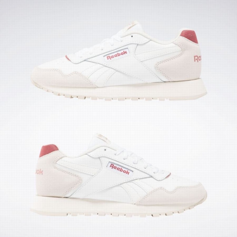 Reebok Glide Women's Lifestyle Shoes White Pink | OCJ6210MX