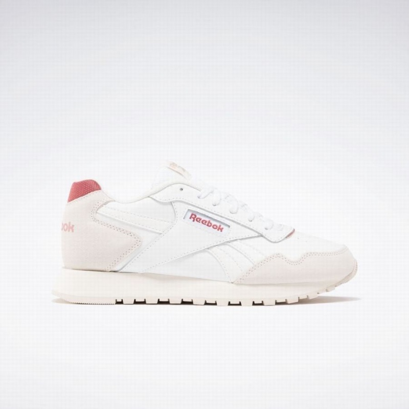 Reebok Glide Women\'s Lifestyle Shoes White Pink | OCJ6210MX
