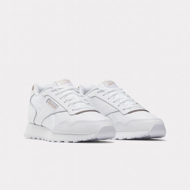 Reebok Glide Women's Lifestyle Shoes White Rose Gold | YFU3417NC