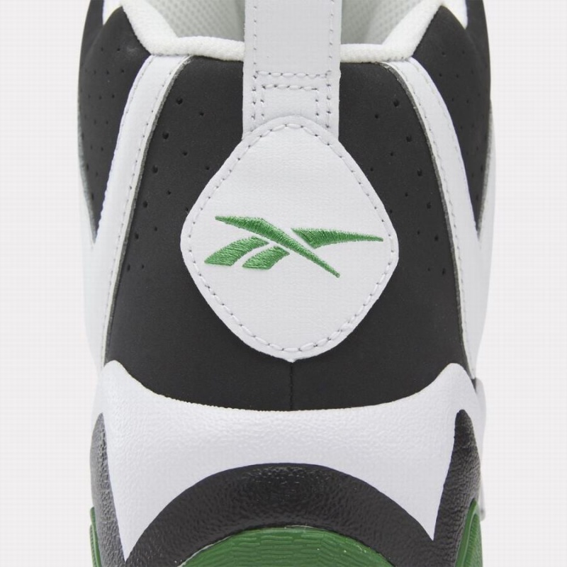 Reebok Hurrikaze Ii Men's Basketball Shoes White Black Green | VIO8787KU