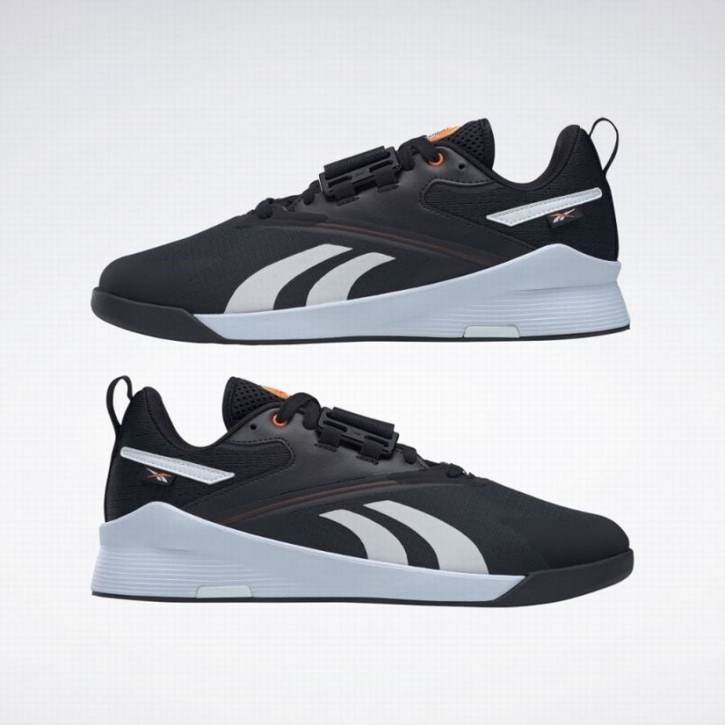 Reebok Lifter Pr Iii Men's Training Shoes Black White Orange | GQM3177BF