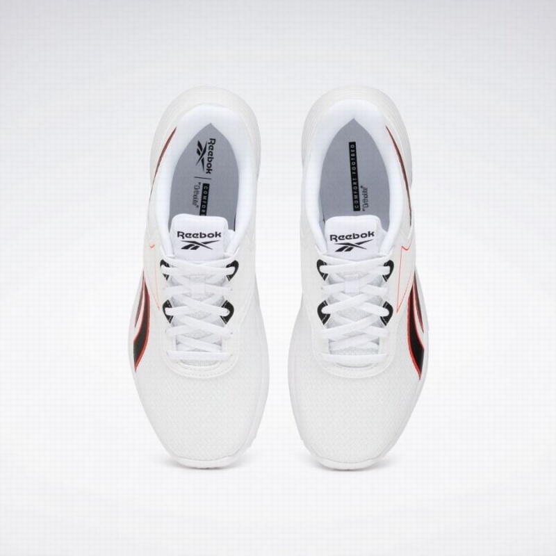 Reebok Lite 3 Men's Running Shoes White Black Pink | MVO1353VE