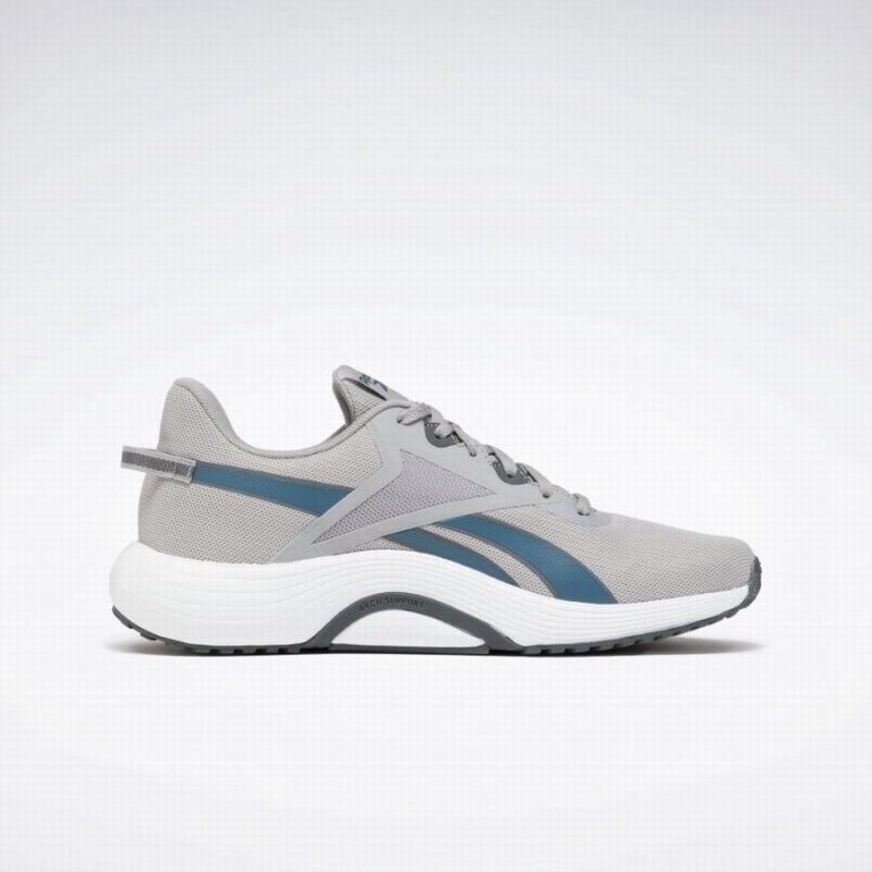 Reebok Lite Plus 3 Men's Running Shoes Grey Blue White | YKJ3293SG