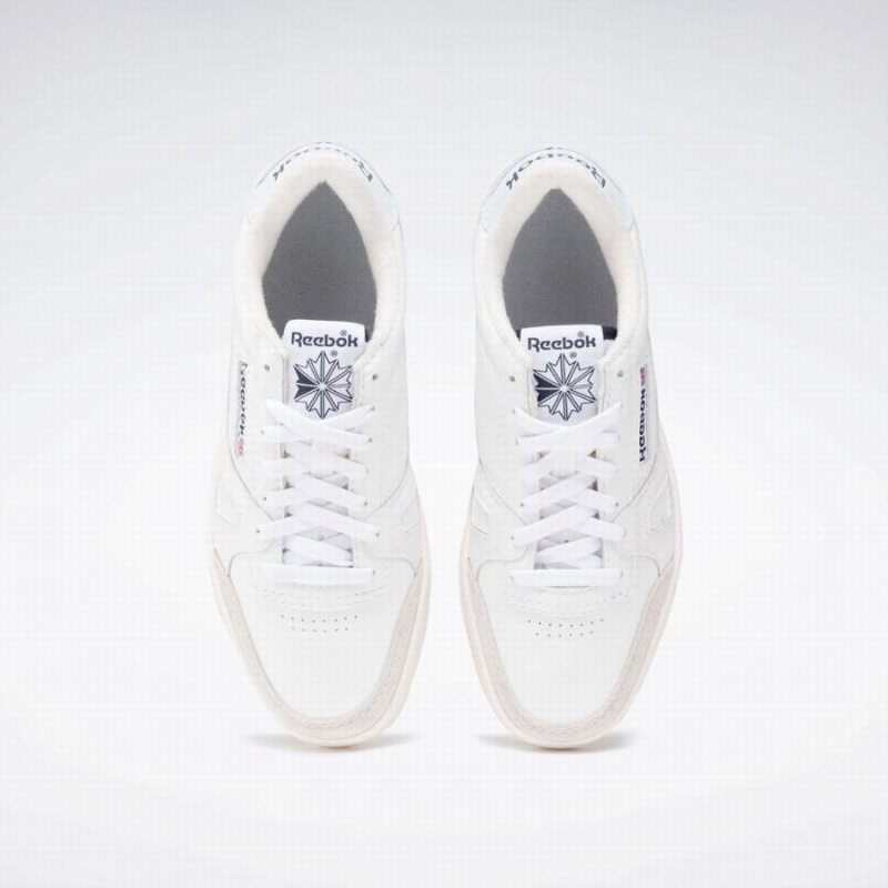 Reebok Lt Court Men's Running Shoes White Navy Blue | FPJ1214HJ