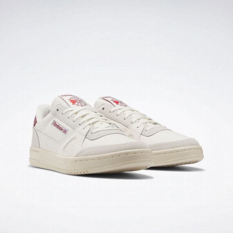 Reebok Lt Court Men's Running Shoes White Burgundy | ZOD4235VL