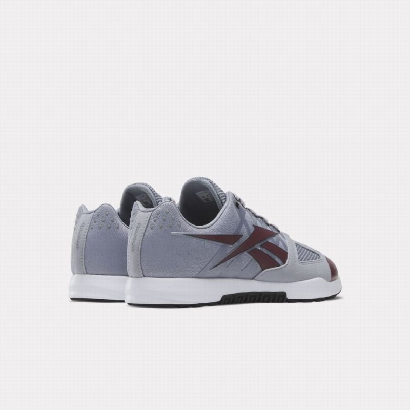 Reebok Nano 2 Men's Training Shoes Grey Burgundy Black | OIR4090MG