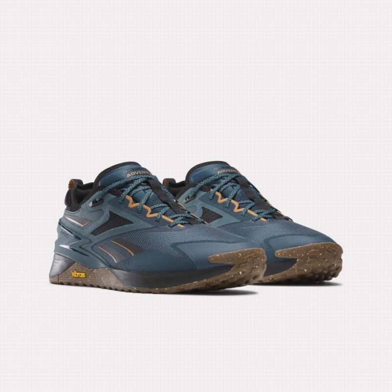 Reebok Nano X3 Adventure Men's Training Shoes Blue Black Brown | NQZ8177HL