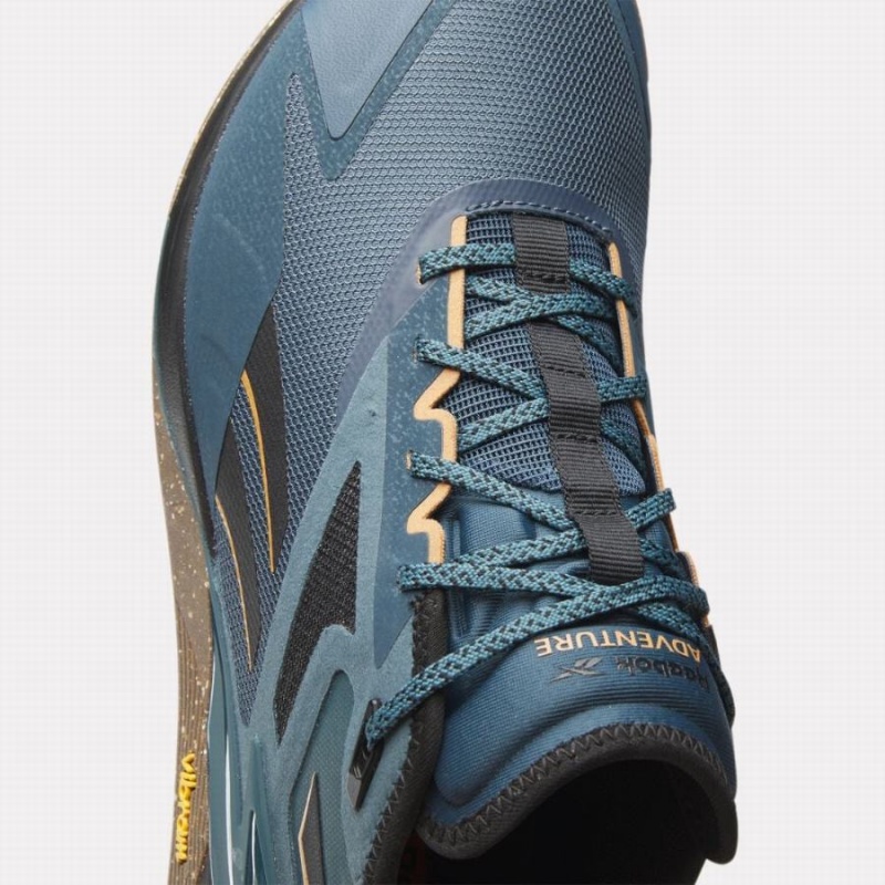 Reebok Nano X3 Adventure Men's Training Shoes Blue Black Brown | NQZ8177HL