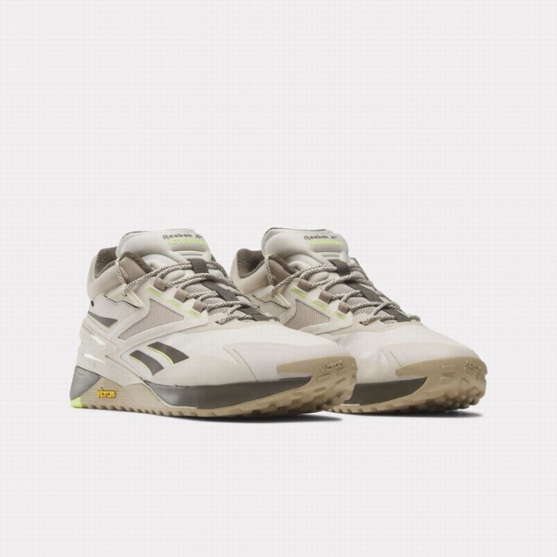 Reebok Nano X3 Adventure Winter Men's Training Shoes Beige White Light Green | XWB6267VW