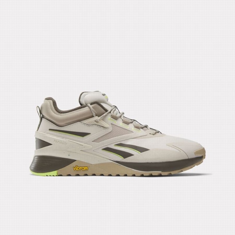 Reebok Nano X3 Adventure Winter Men\'s Training Shoes Beige White Light Green | XWB6267VW