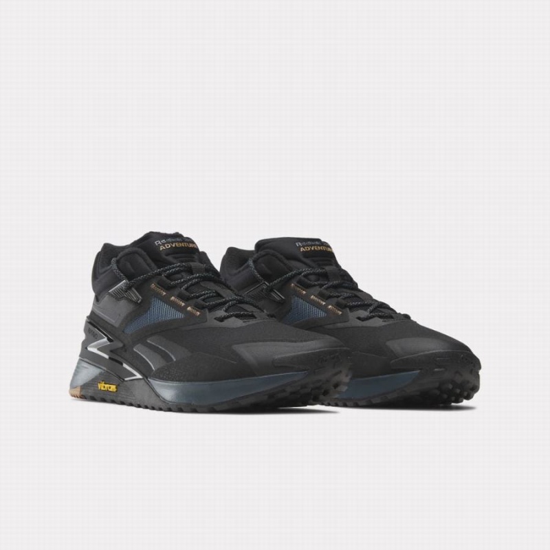Reebok Nano X3 Adventure Winter Men's Training Shoes Black Blue Brown | JUE4053HJ