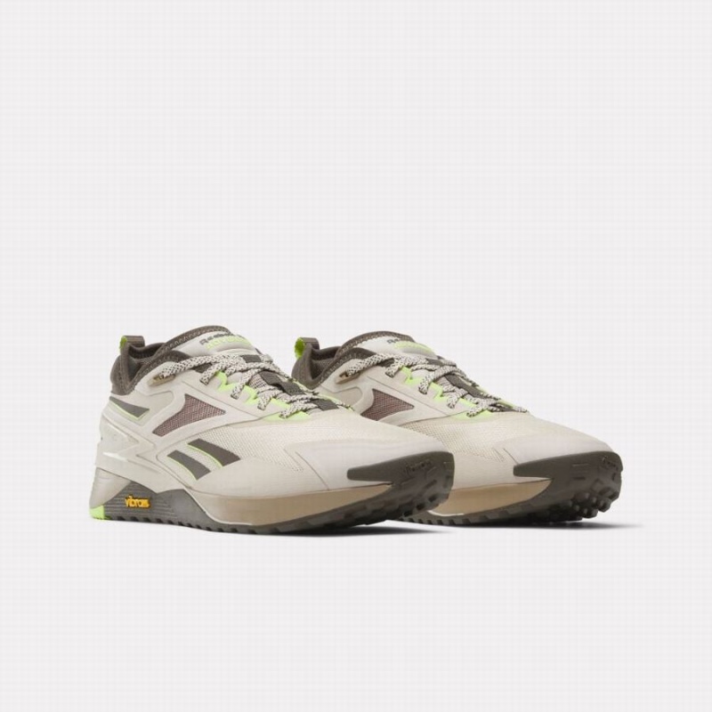 Reebok Nano X3 Adventure Women's Training Shoes White Light Green | QKD8016CX