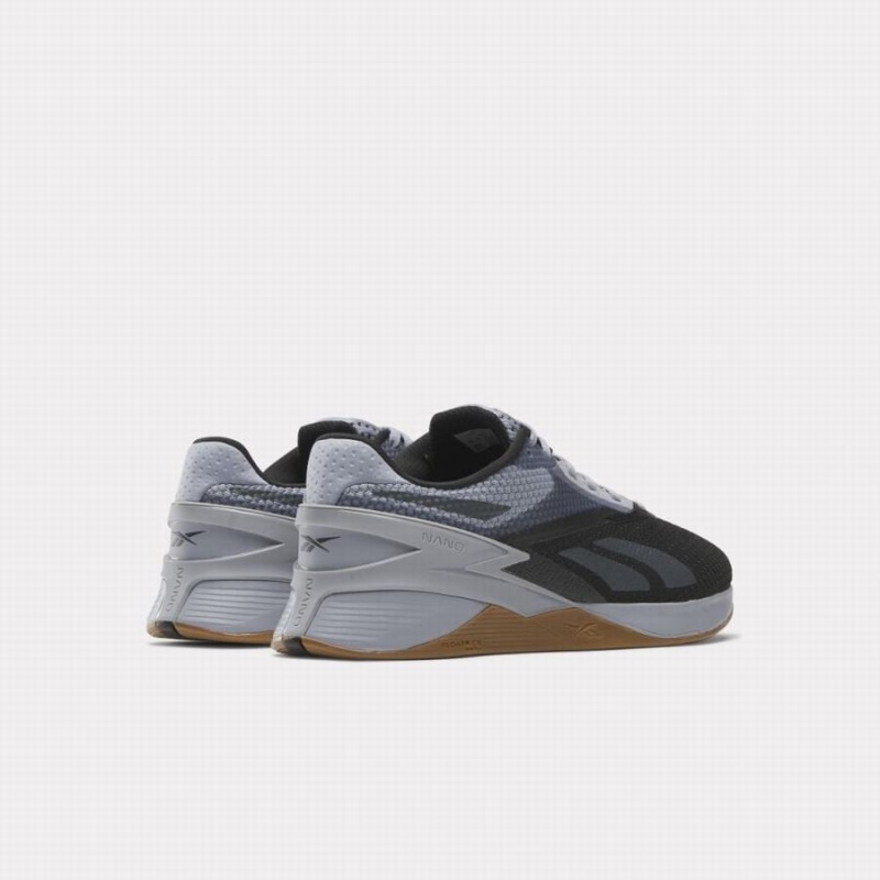 Reebok Nano X3 Men's Training Shoes Grey Black | UML7234VR