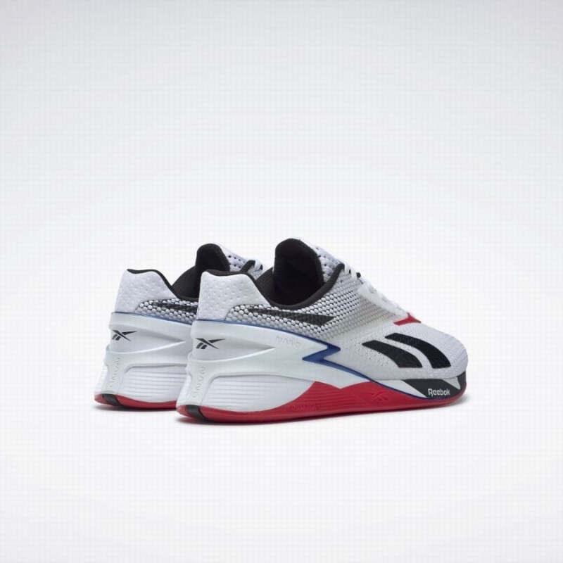 Reebok Nano X3 Men's Training Shoes White Black Blue | VOV9979PC