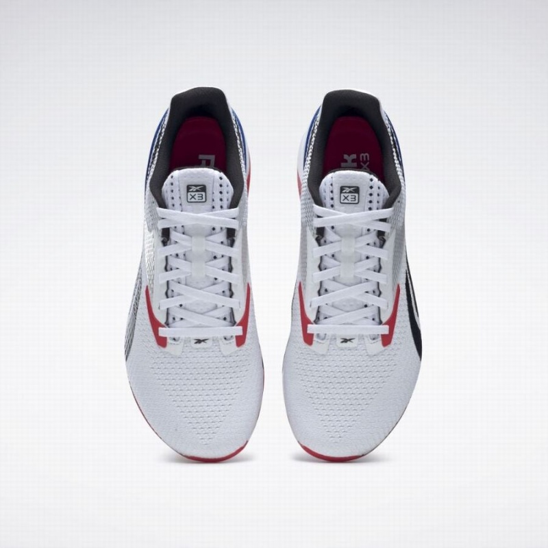 Reebok Nano X3 Men's Training Shoes White Black Blue | VOV9979PC