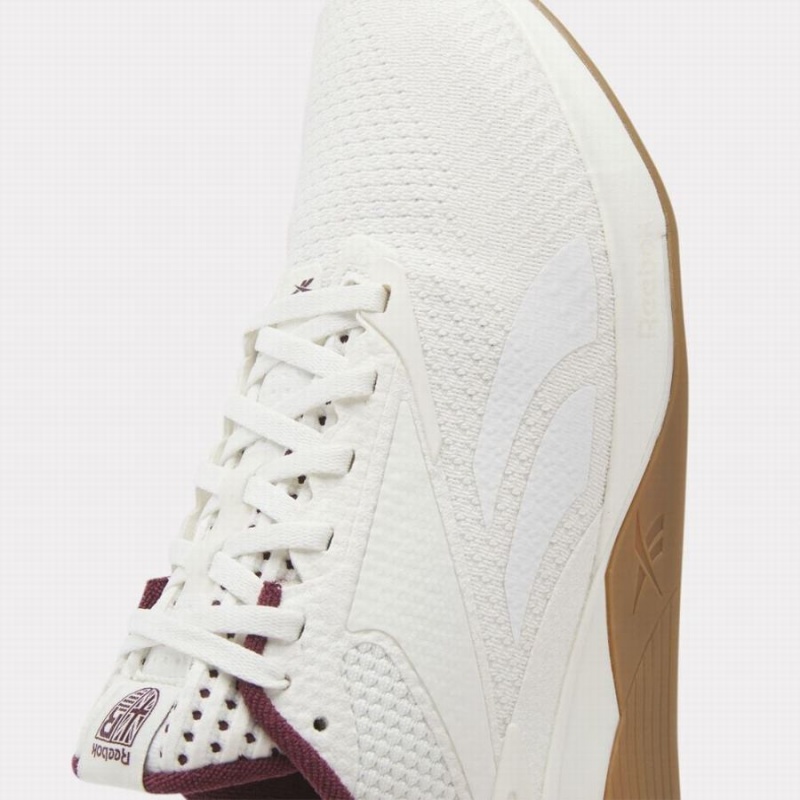 Reebok Nano X3 Varsity Women's Training Shoes White Burgundy | MXA1924SL